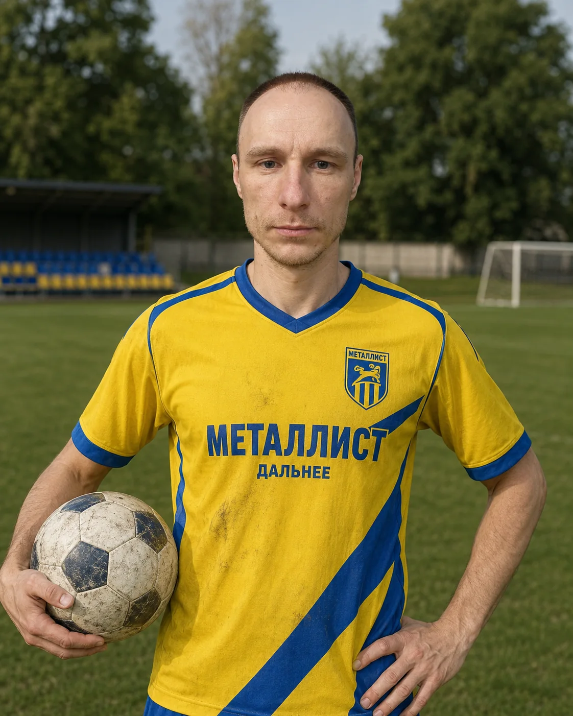 Konstantin Buryachenko with a ball